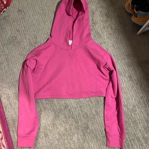 Lululemon Sonic Pink All Yours Crop Hoodie